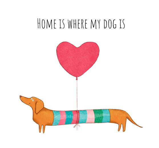 Serviette "Dog Home"