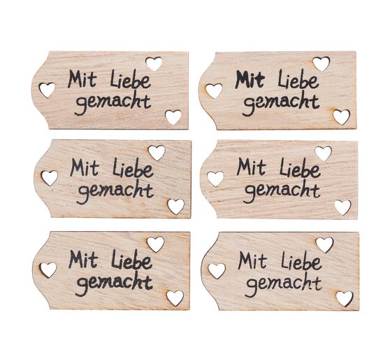 Streuteile "Mit Liebe gemacht"