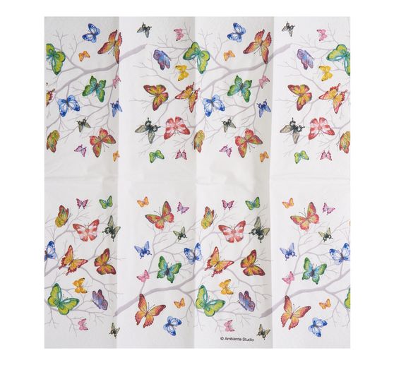 Paper handkerchiefs "Colorful butterflies"