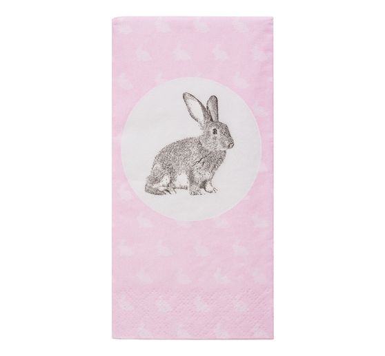 Papieren zakdoeken "Portrait of Rabbit"