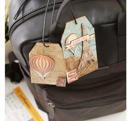 VBS Houten decoratieve hanger "Tag"