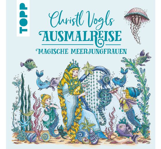 Livre « Christl Vogls Ausmalreise - Magische Meerjungfrauen »