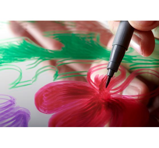 STAEDTLER Pigment brush pen, set van 12