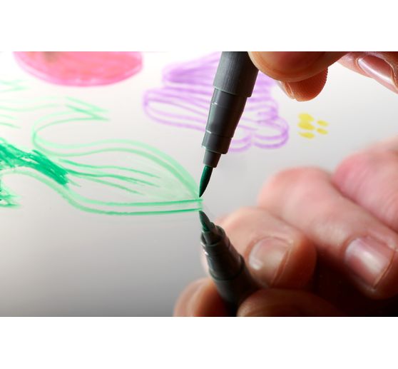 STAEDTLER Pigment brush pen, set van 12