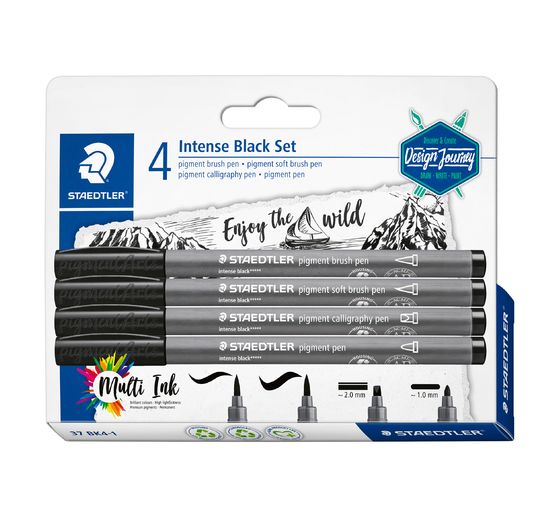 Intense Black STAEDTLER, set de 4