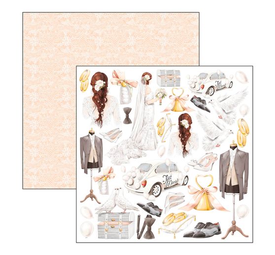 Scrapbook paper "Always & Forever Patterns"