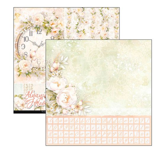Scrapbook paper "Always & Forever Patterns"