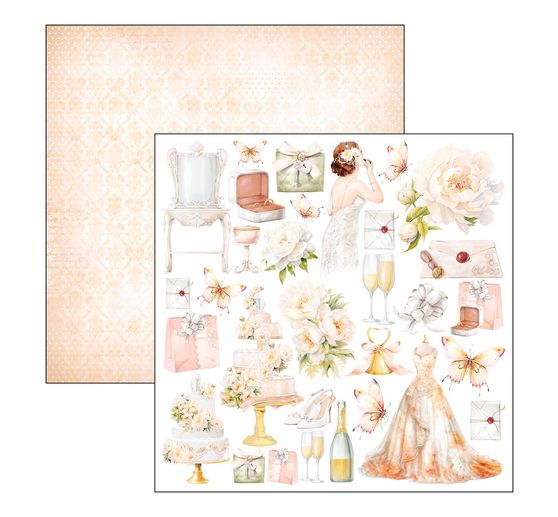 Scrapbook paper "Always & Forever Patterns"