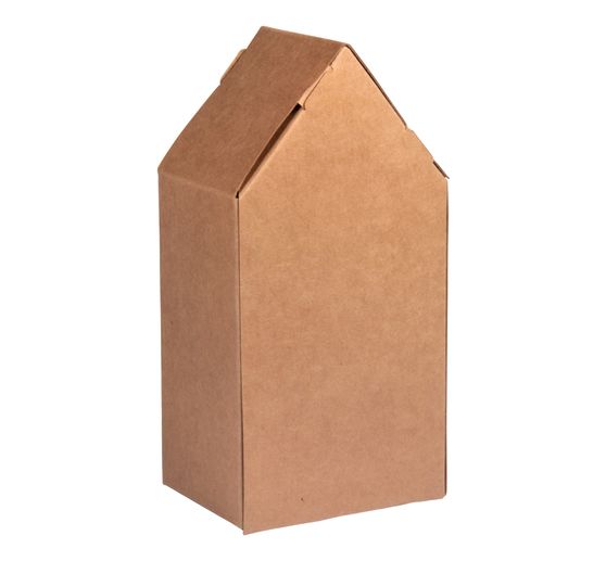 Boîtes à plier en papier kraft XL « Maison »