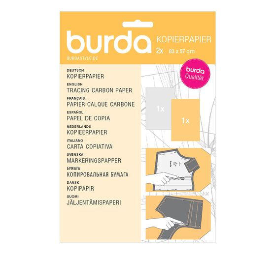 Burda Kopierpapier Weiß / Gelb