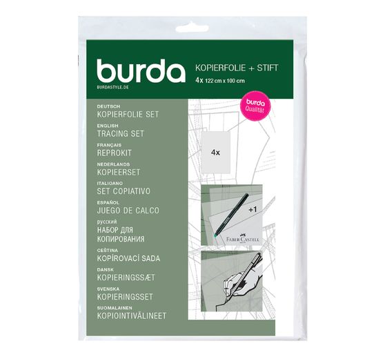 Burda kopieerset (folie en pen)