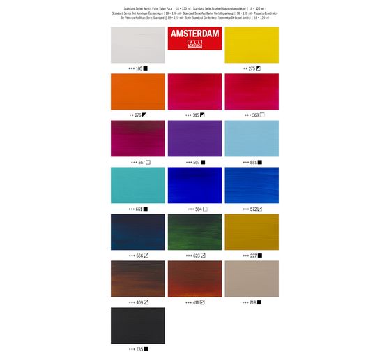 Talens AMSTERDAM Acrylverf set "Value Pack"