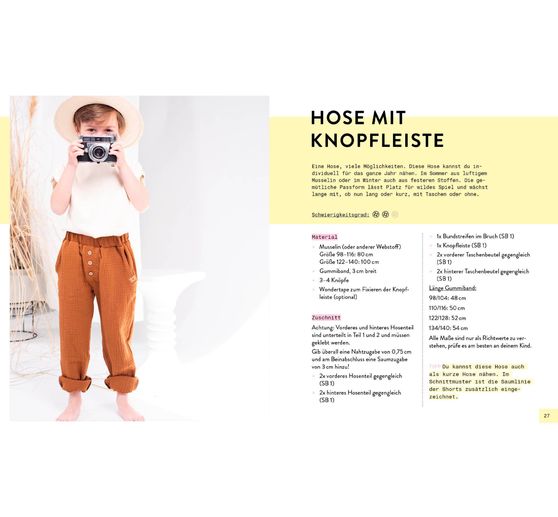 Boek "Mini-Masterclass - Nähen mit Musselin für Kids"