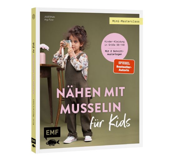 Livre « Mini-Masterclass - Nähen mit Musselin für Kids »