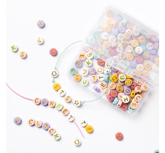 Kralenmix "Pastelletters"