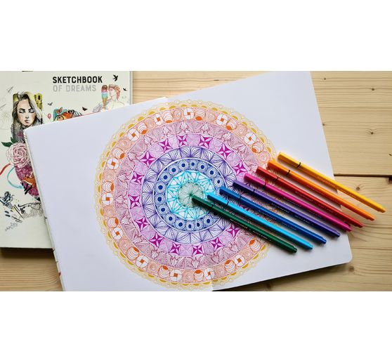 Bruynzeel Fineliners-set 24 colours