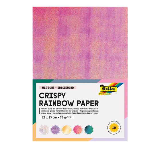 Papier mix iriserend "Crispy Rainbow"