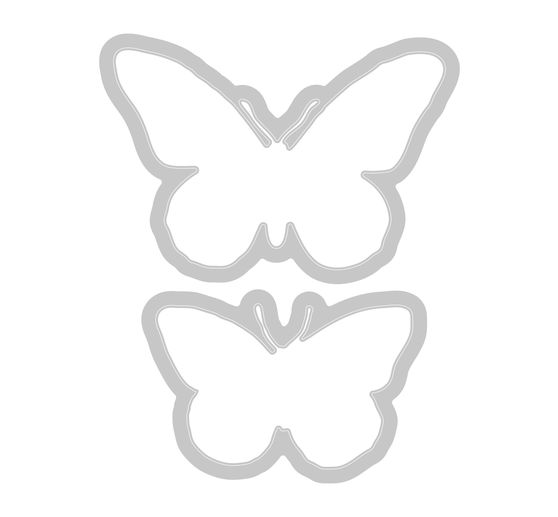 Sizzix Framelits Ponssjabloon en Clear Stamps "Painted Pencil Butterflies"