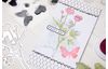 Sizzix Framelits Punching template and Clear Stamps "Painted Pencil Botanical"
