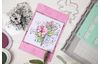 Sizzix Framelits Stanzschablone und Clear Stamps "Floral Mix Cluster"