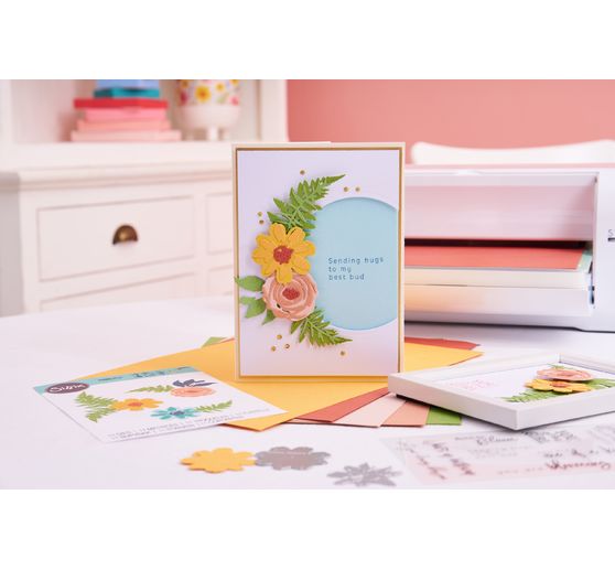 Sizzix Thinlits Ponssjabloon "Flowers & Fern"