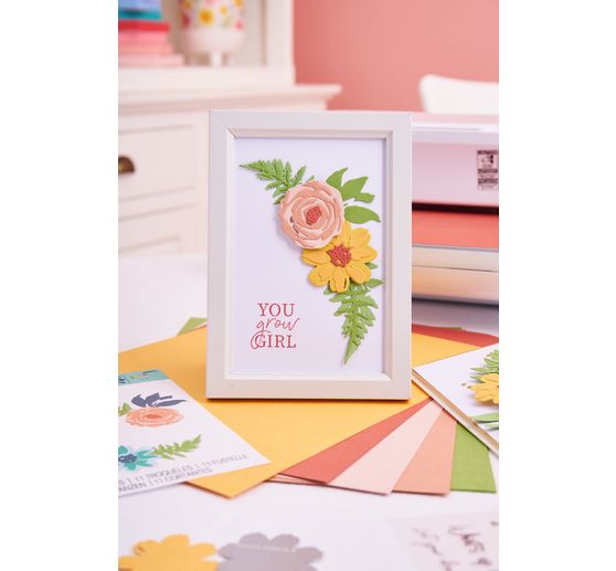 Sizzix Thinlits Ponssjabloon "Flowers & Fern"