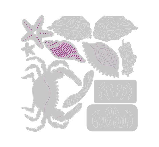 Sizzix Thinlits Punching template "Ocean Medley"