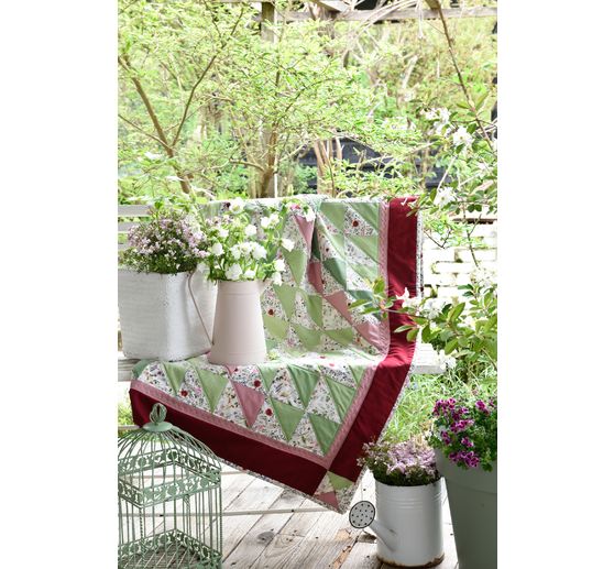 Westfalenstoffe Geweven stof Uni "Melange Beige-Rose"