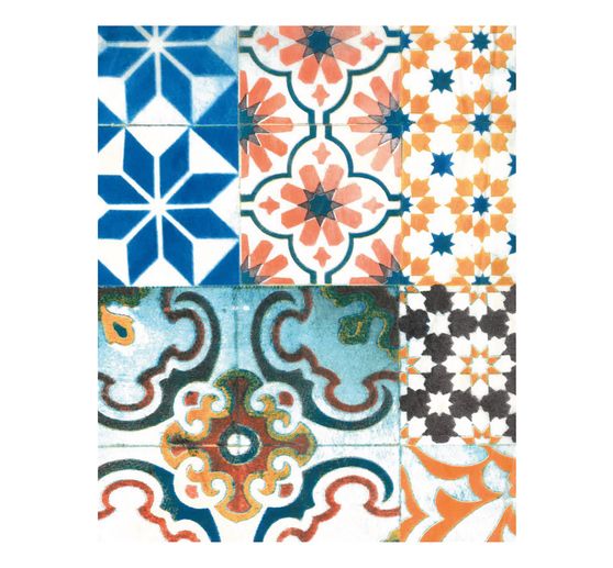 Décopatch paper "Tile mosaic colorful"