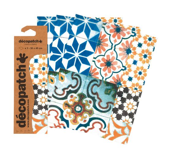 Décopatch paper "Tile mosaic colorful"