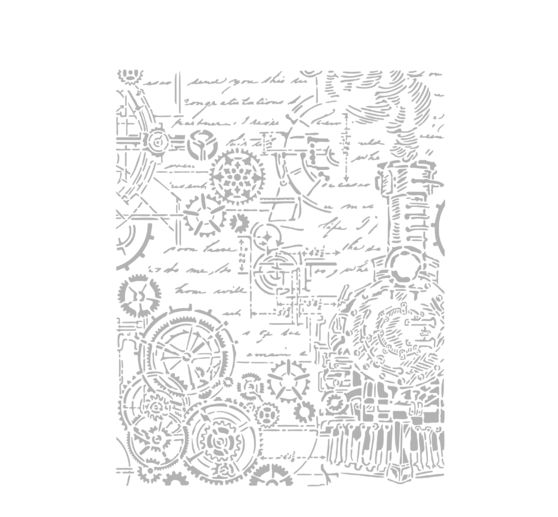 Stencil "Fantasy World - Metal Decor"