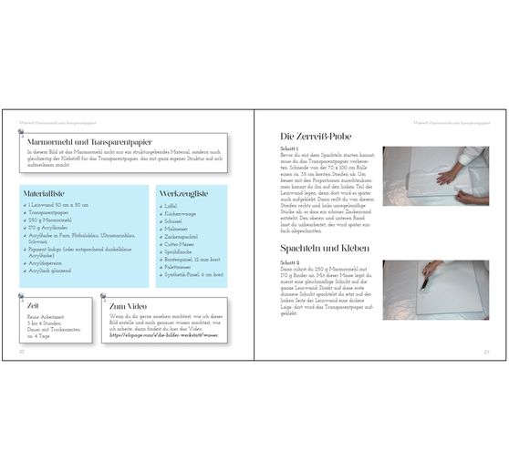 Boek « Malen mit Spachtelmasse und Acrylfarbe »