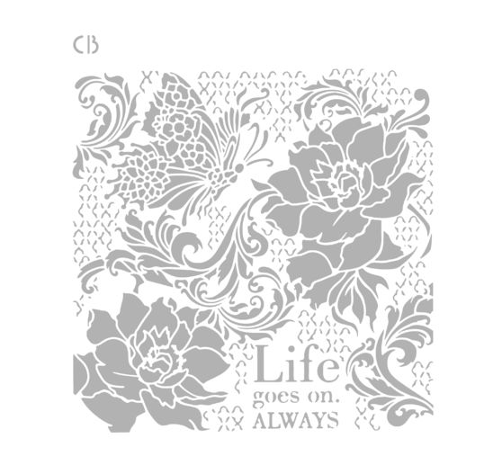 Schablone "Ethereal - Life goes on"
