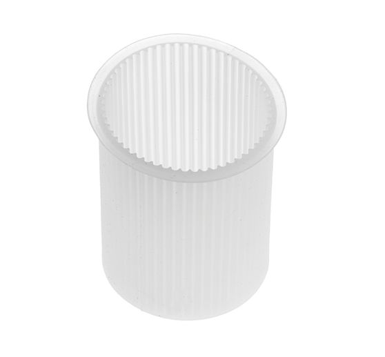 Moule à bougie en silicone « Cylindre rainuré »