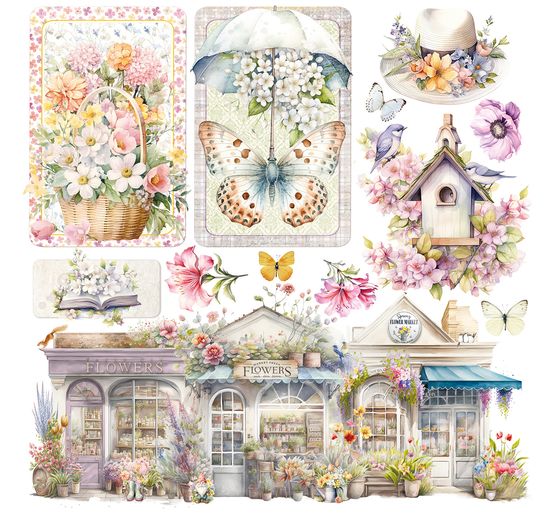Vellum Paper "Flower Shop"