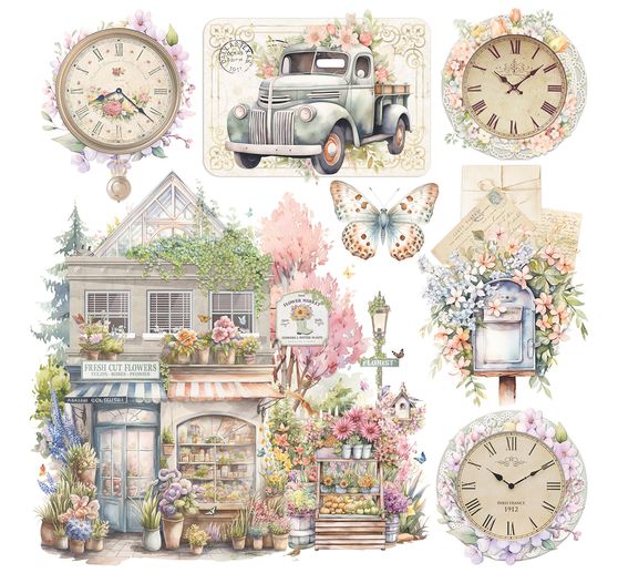 Vellum Paper "Flower Shop"