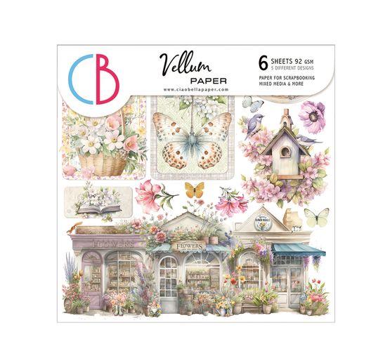 Vellum Paper "Flower Shop"