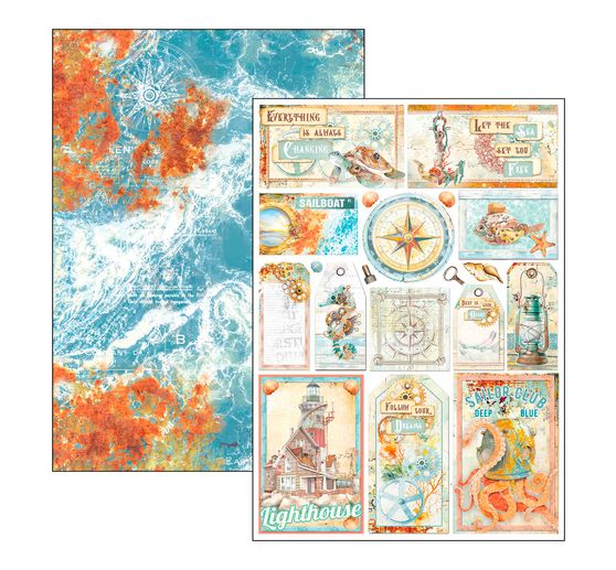 Papier-Set "Coral Reef"