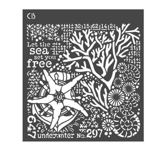 Pochoir « Coral Reef – Underwater »