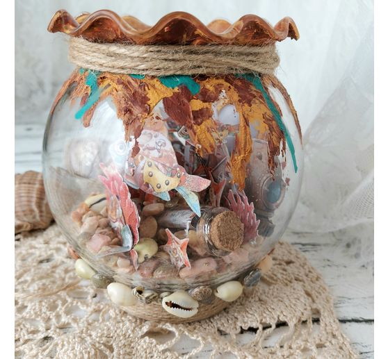 Papier vitrail à motifs « Coral Reef »