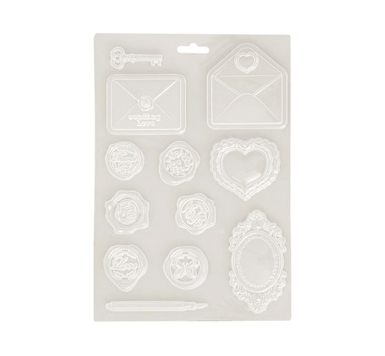 3D-Textuurvorm "Shabby Rose - Letters & Seals"