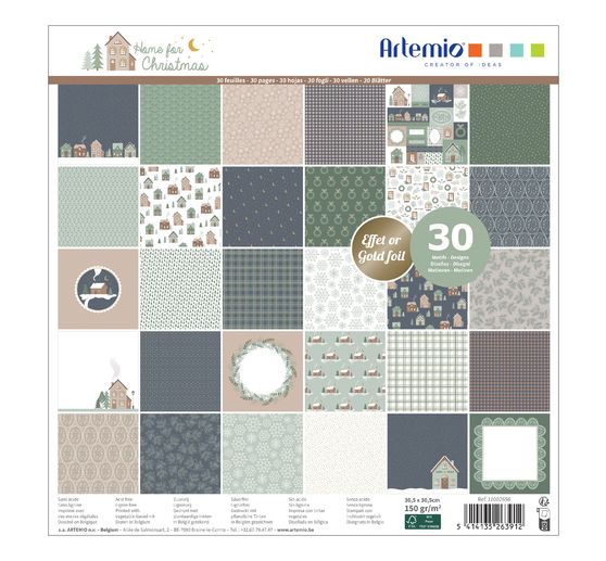 Scrapbook blok "Home for Christmas"