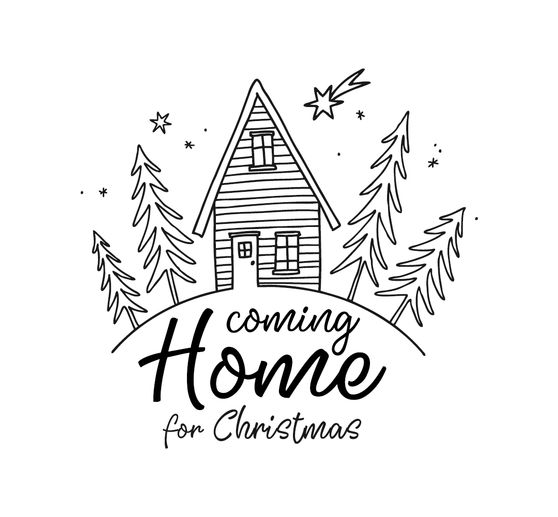 BUTTERER Stempel "Coming Home for Christmas"