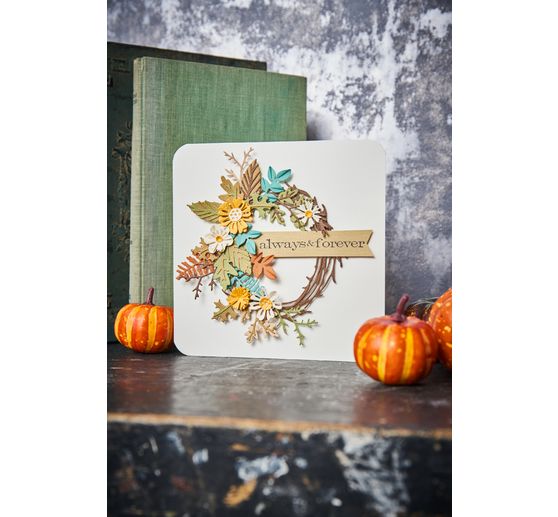 Sizzix Thinlits Ponssjabloon "Foliage Wreath by Tim Holtz"
