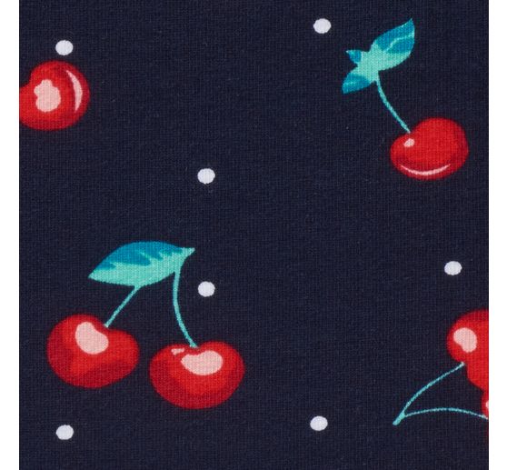 Jersey fabric "Cherries"