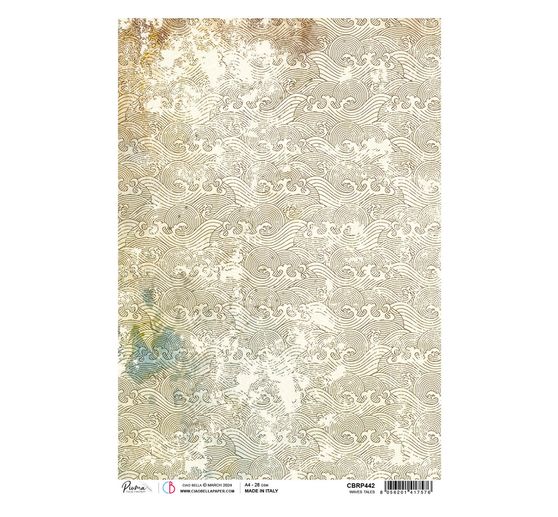 Soie de paille à motifs « Land of the Rising Sun – Vagues »
