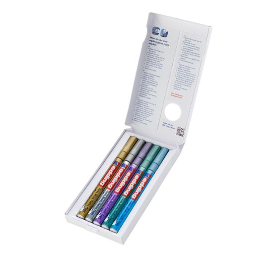 edding 780 glanslak-Marker Metallic, Speciaal, set van 5