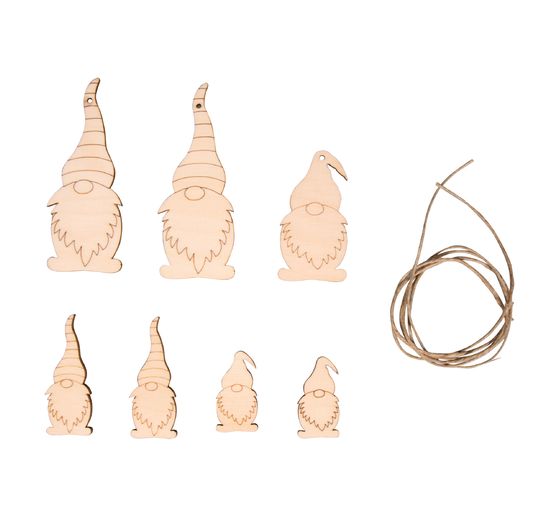 Decoratieve hanger "Kabouter", met koord