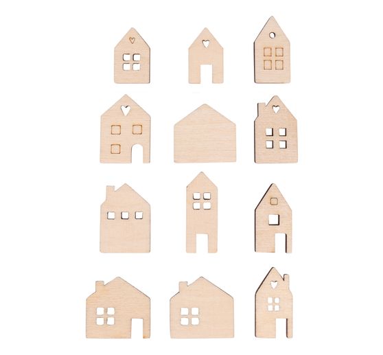 Houten strooidelen "Mini-huis"