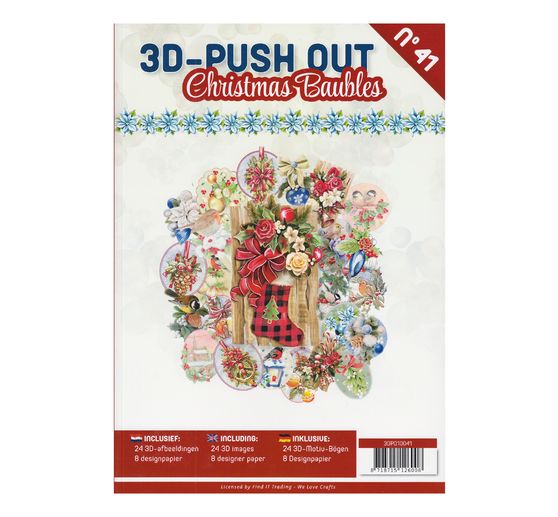 3D Stansveldboek "Christmas Baubles"